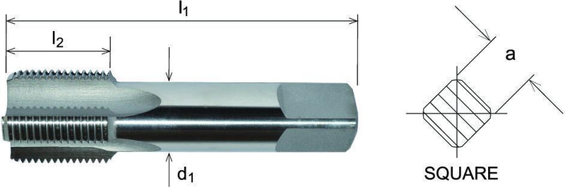 Wallers Industrial Hardware  SOMTA - HSS BSP-G TAP 3/4" TAPER