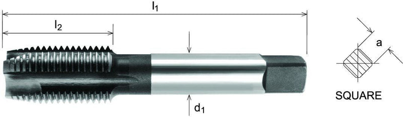 Wallers Industrial Hardware  SOMTA - HSS GUN NOSE TAP BSP-G 1/2" (STANDARD)