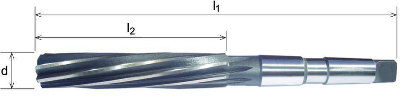 Wallers Industrial Hardware  SOMTA - HSS MACHINE REAMER 1-1/8" MTS NO.3