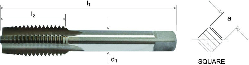 Wallers Industrial Hardware  SOMTA - HSS METRIC TAP M10 X 0.75 BOTTOM (FINE)